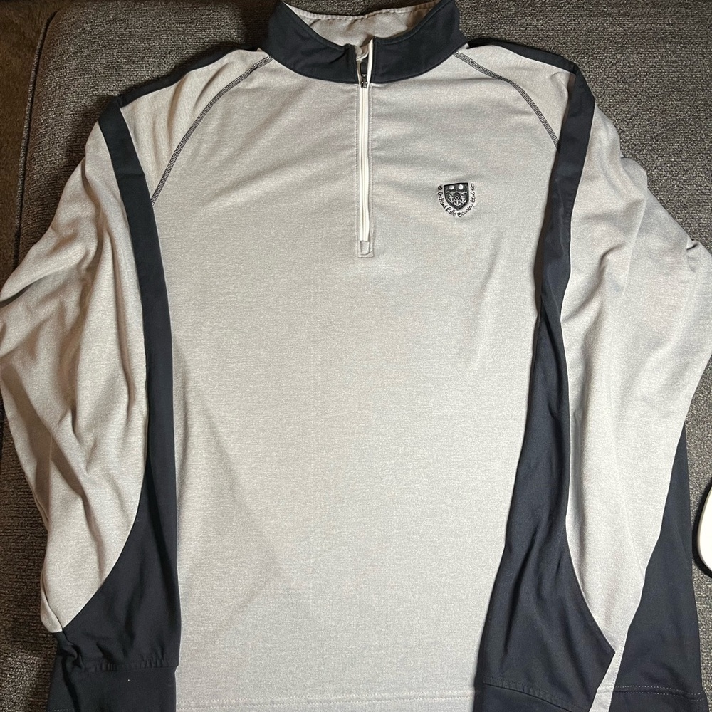 Footjoy Gray Orchard Lake Country Club 1/4 Zip Pullover Men’s Size L